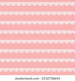 Seamless pattern with lace pattern. Vector illustration.