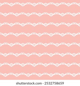 Seamless pattern with lace pattern. Vector illustration.