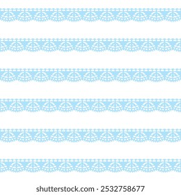 Seamless pattern with lace pattern. Vector illustration.