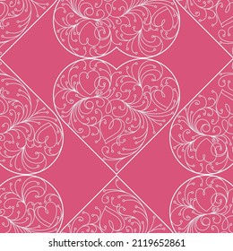 Seamless pattern of lacy background.