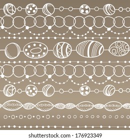 Seamless pattern with lacy design