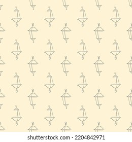 Seamless pattern with lanterns. Decorative vector background. 
