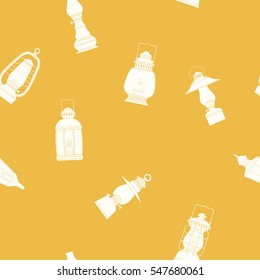 seamless pattern with lanterns for your design