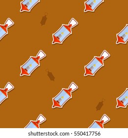 seamless pattern with lanterns for your design