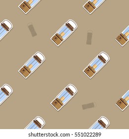 seamless pattern with lanterns for your design