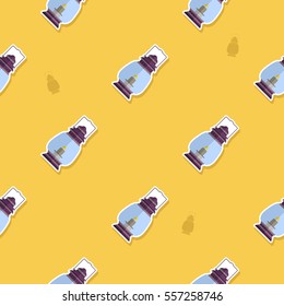 seamless pattern with lanterns for your design