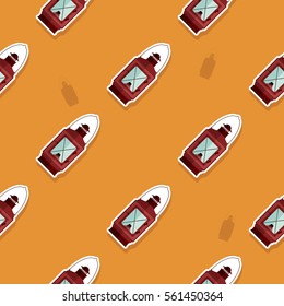 seamless pattern with lanterns for your design