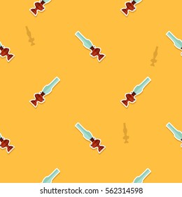 seamless pattern with lanterns for your design