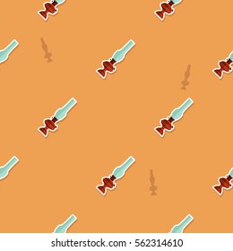 seamless pattern with lanterns for your design