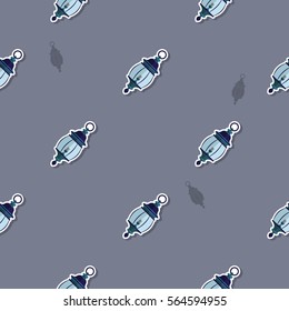 seamless pattern with lanterns for your design