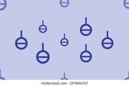Seamless pattern of large isolated blue agender symbols. The pattern is divided by a line of elements of lighter tones. Vector illustration on light blue background