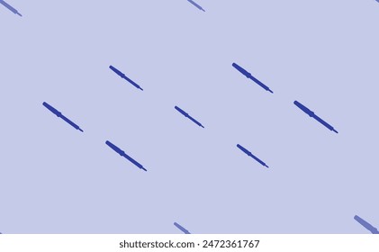 Seamless pattern of large isolated blue soldering iron symbols. The pattern is divided by a line of elements of lighter tones. Vector illustration on light blue background