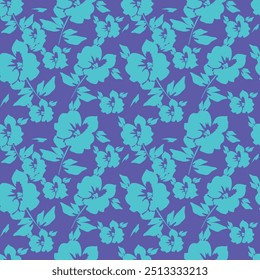 Seamless pattern with large rose hips. Floral print of blossoming pink flowers, leaves on a light background. Vector.