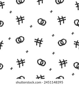 Motif harmonieux de treillis, cercles.  Illustration vectorielle.Template pour le textile, le fond d'écran, l'emballage, le capot