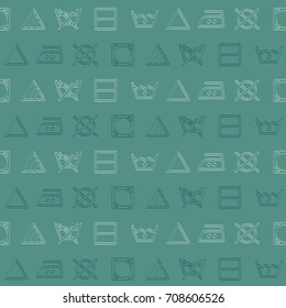 Seamless pattern with laundry symbols for your design