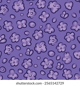 Seamless pattern Lavender, flower, aroma, France, perfume, for packaging, fabric, vector