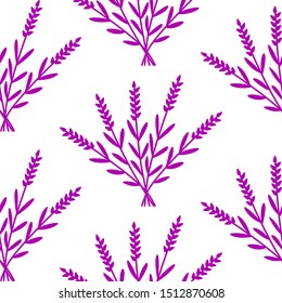 seamless pattern with lavender vector design