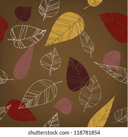 Seamless Pattern With Leaf