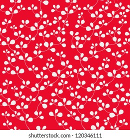 Seamless pattern with leaf