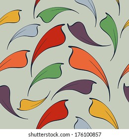 A seamless pattern with leaf