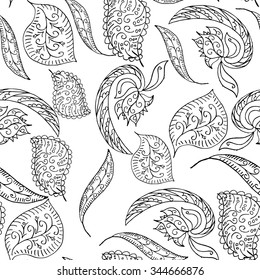 A seamless pattern with leaf