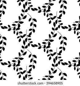 A seamless pattern with leaf
