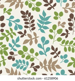 A seamless pattern with leaf