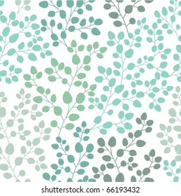 A Seamless Pattern With Leaf