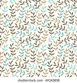 Seamless pattern with leaf