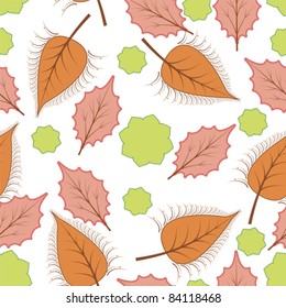 seamless pattern with leaf