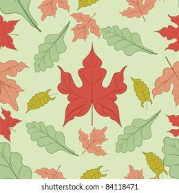 seamless pattern with leaf
