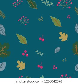 Seamless pattern with leaf, abstract leaf texture, endless background.Seamless pattern can be used for wallpaper, pattern fills, web page background, surface textures