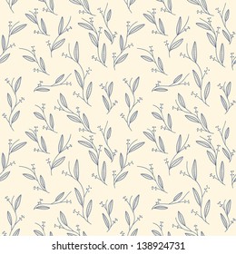 Seamless pattern with leaf, abstract leaf texture, endless background.