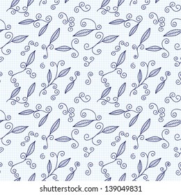 Seamless pattern with leaf, abstract leaf texture, endless background.