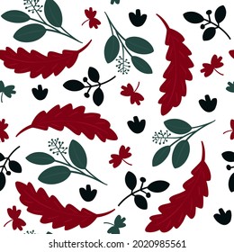 Seamless pattern with leaf, abstract leaf texture, endless background.Seamless pattern can be used for wallpaper, pattern fills, web page background, surface textures.