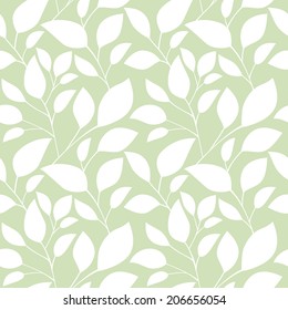 Seamless pattern with leaf, abstract leaf texture. Vector background