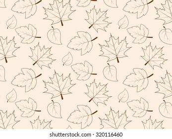 Seamless pattern with leaf, abstract leaf texture, endless background.Seamless pattern can be used for wallpaper, pattern fills, web page background, surface textures.