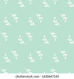 seamless pattern, leaf art background design for fabric scarf and decor
