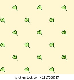 Seamless pattern with leaf. Botanical floral backdrop.