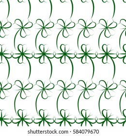 Seamless pattern of leaf clover loop-3