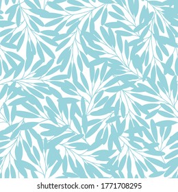 Seamless pattern of a leaf designed simply,