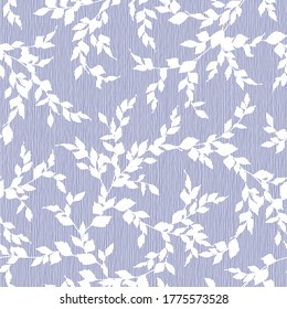 Seamless pattern of a leaf designed simply,