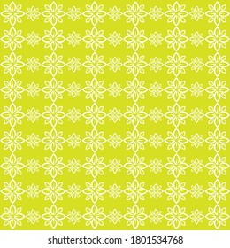 Seamless pattern leaf green vector