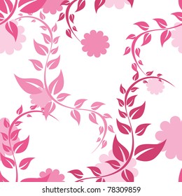 seamless pattern with leaf, illustration