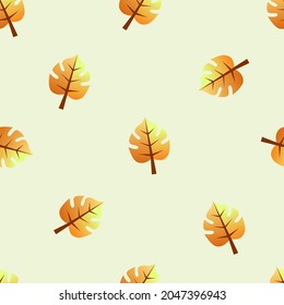 seamless pattern leaf illustration. Great for textiles, fabrics, wrapping paper. vector illustration