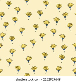 Seamless pattern of leaf. Simple minimal textile pattern. Nursery wallpaper or boho woodland nature fashion all over print.