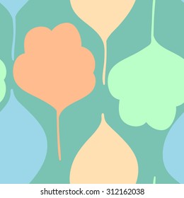 A seamless pattern with leaf various  on the dark background