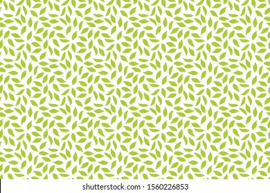 Seamless pattern with leaf vector Illustration, simple batik motif