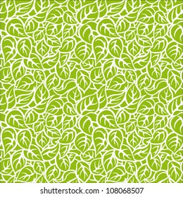 Seamless pattern with leafs