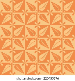 A seamless pattern with leafs, autumn background